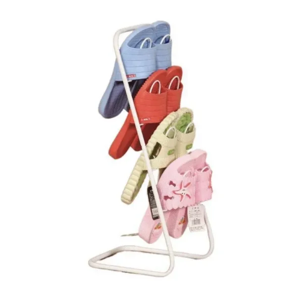 Simple Multi Layer Slipper Storage Rack Organiser for Home Closet Shoe Organiser – White