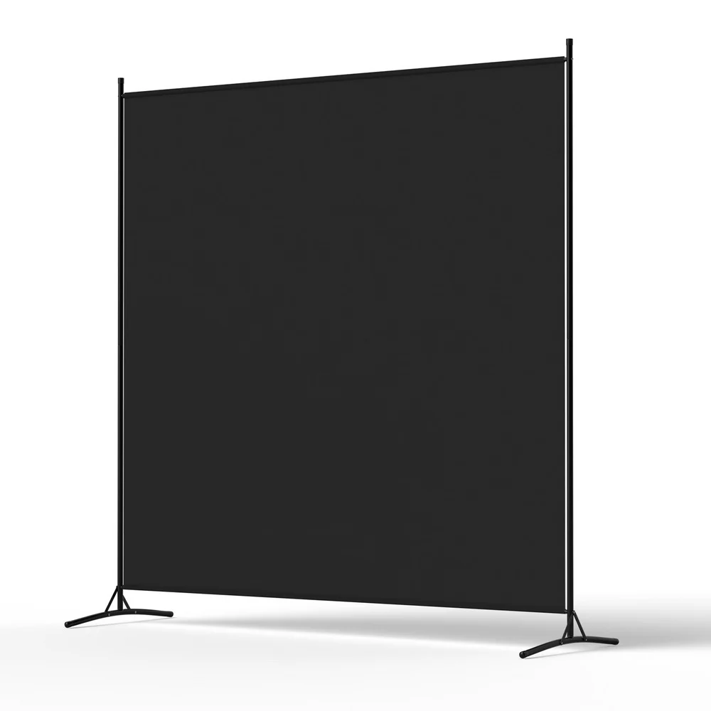 Artiss Room Divider Screen 175x180 cm Fabric – Black