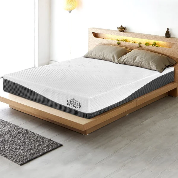 Giselle Bedding Memory Foam Mattress Bed Cool Gel Non Spring 21 cm Queen