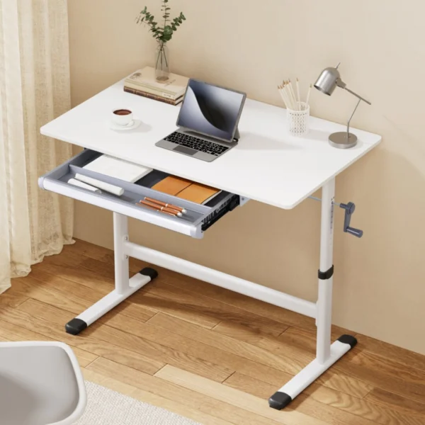 Artiss Standing Desk Height Adjustable Workstation Computer Desks Study 100 cm – White