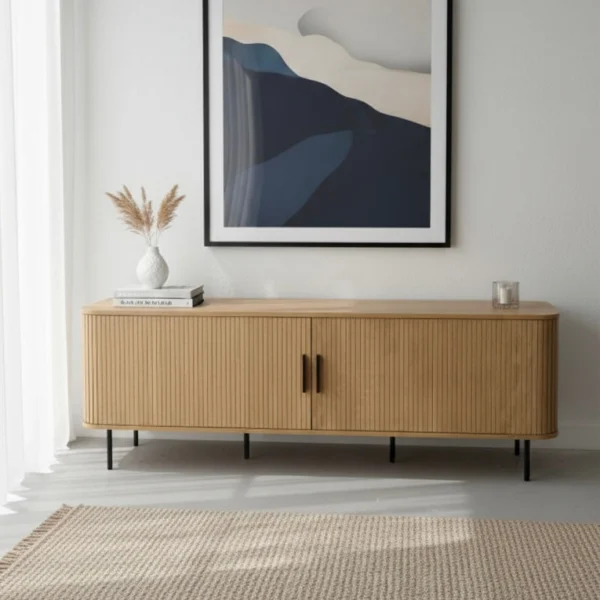 Florence 2 Door Entertainment Unit – Oak