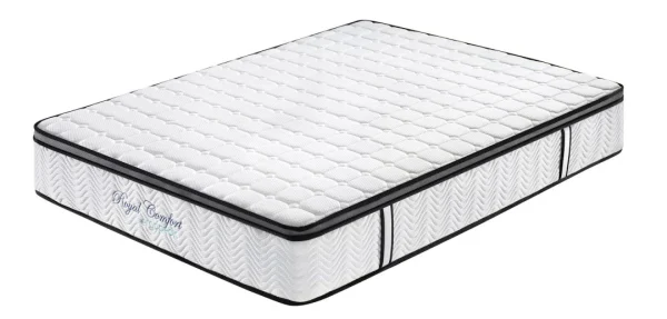 Ergopedic Mattress 5 Zone Latex Pocket Spring Mattress in a Box 30 cm – King Single – White Grey Black