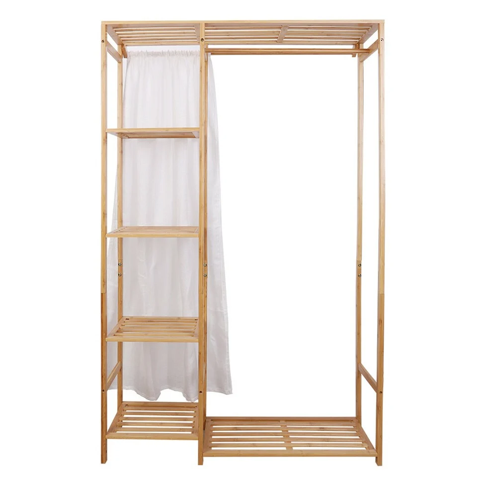 Open Wardrobe Clothes Rail Rack Hanging Garment Heavy Duty Organiser Coat Shelf