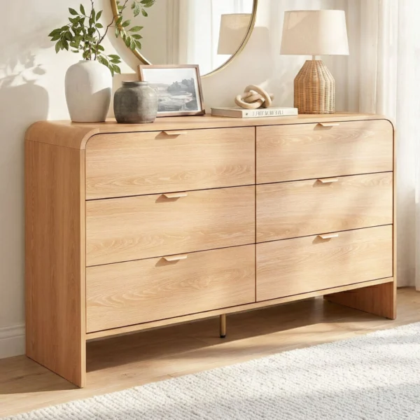 Artiss Chest of 6 Drawers Dresser Cabinet – Pine