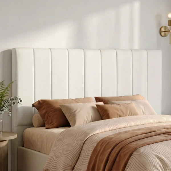 Artiss Bed Head Headboard Queen Linen 153 cm – Beige