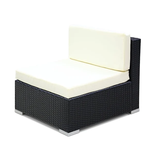 2-Piece Gardeon Outdoor Furniture Sofa Set Wicker Rattan Garden Lounge Chair Setting