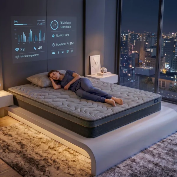 Levitex Single Mattress 25 cm Hybrid Pocket Spring with 4 cm Egg Crate Foam for Deep Sleep Bamboo Charcoal Fabric