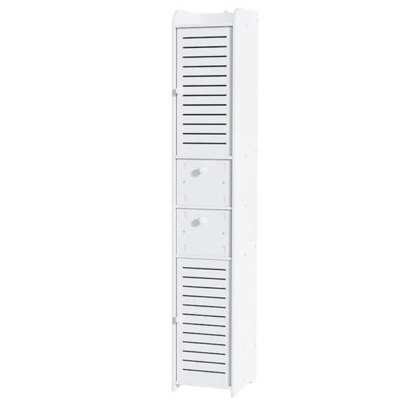 Artiss 2X Bathroom Toilet Storage Cabinet Laundry Tallboy Cupboard