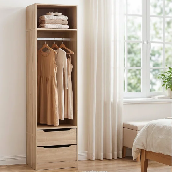 Artiss Wardrobe Clothes Closet Storage Organiser – Pine