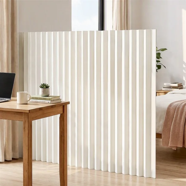 Artiss Paper Room Divider Folding Partition Screen Honeycomb Privacy Screen Freestanding 150 cm – White