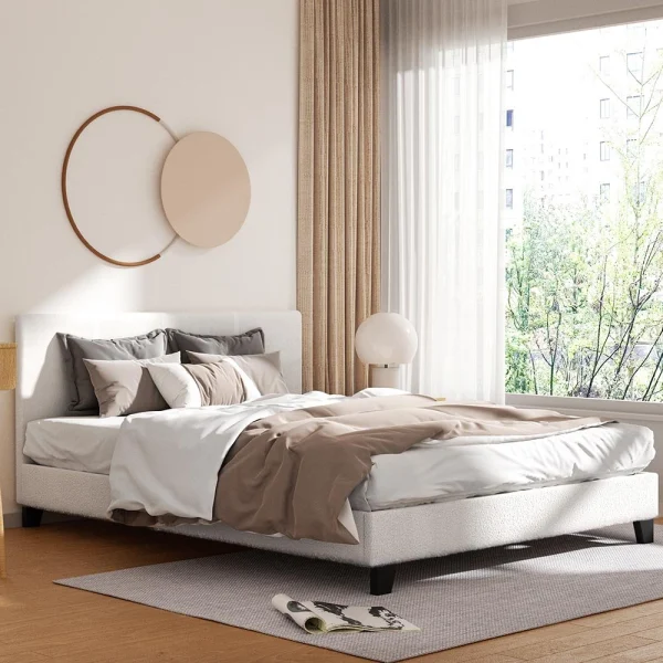 Artiss NEO Queen Boucle Bed Frame