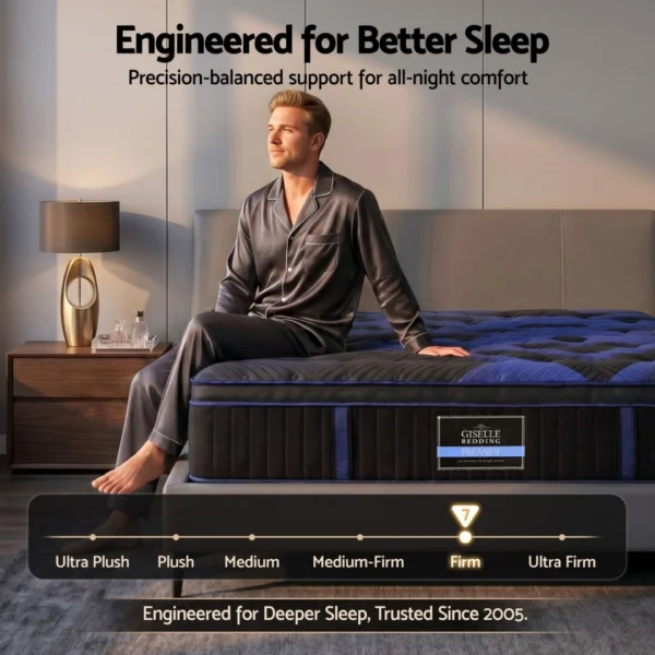 Giselle 34 cm Double Hybrid Mattress with Cooling Gel Memory Foam and Edge Support