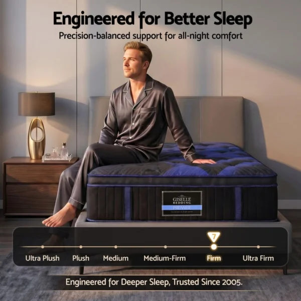 Giselle 34 cm Single Hybrid Mattress with Cooling Gel Memory Foam and Edge Support