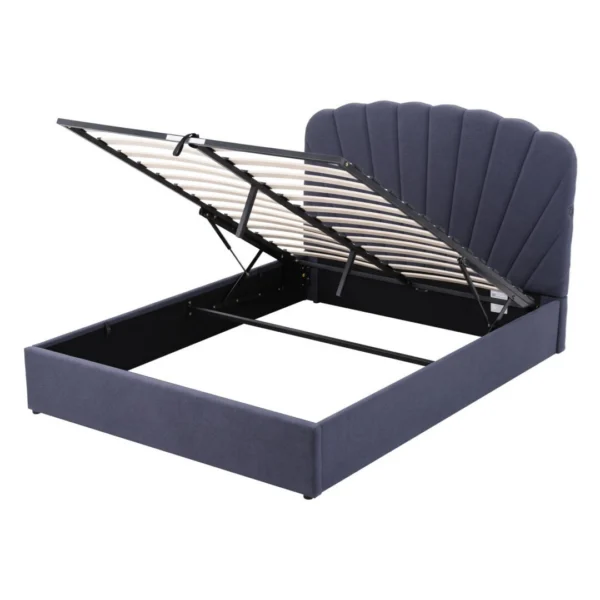 Artiss Queen Bed Frame with Lift Up Storage and USB Ports – Grey