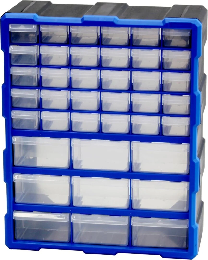 39-Drawer Parts Storage Cabinet for Sorting Screws, Bolts, Organiser Box