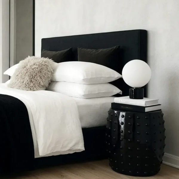 Interior Ave – Atelier Noir Studded Side Table – Black