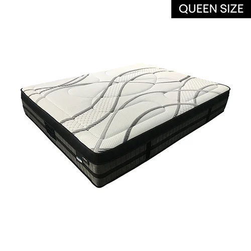 Queen Mattress Pocket Coil Spring Foam Firm Bed 32 cm Thick