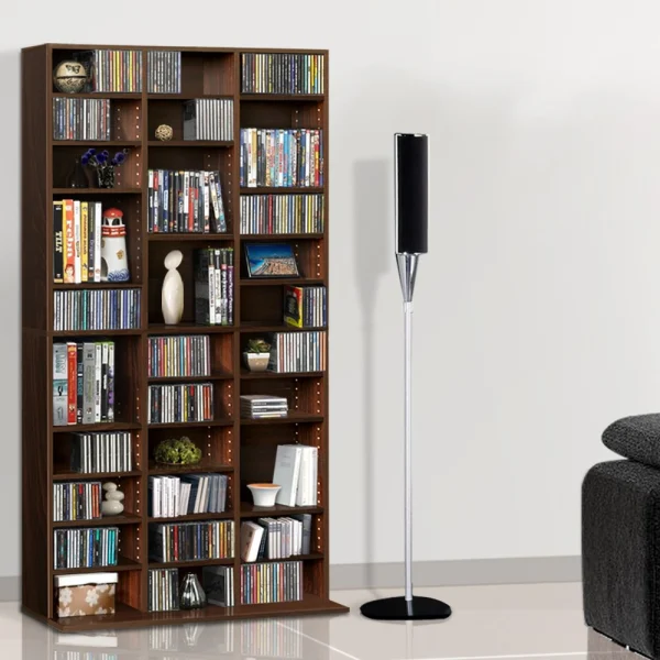 Artiss BERT Bookshelf CD Storage Rack – Walnut