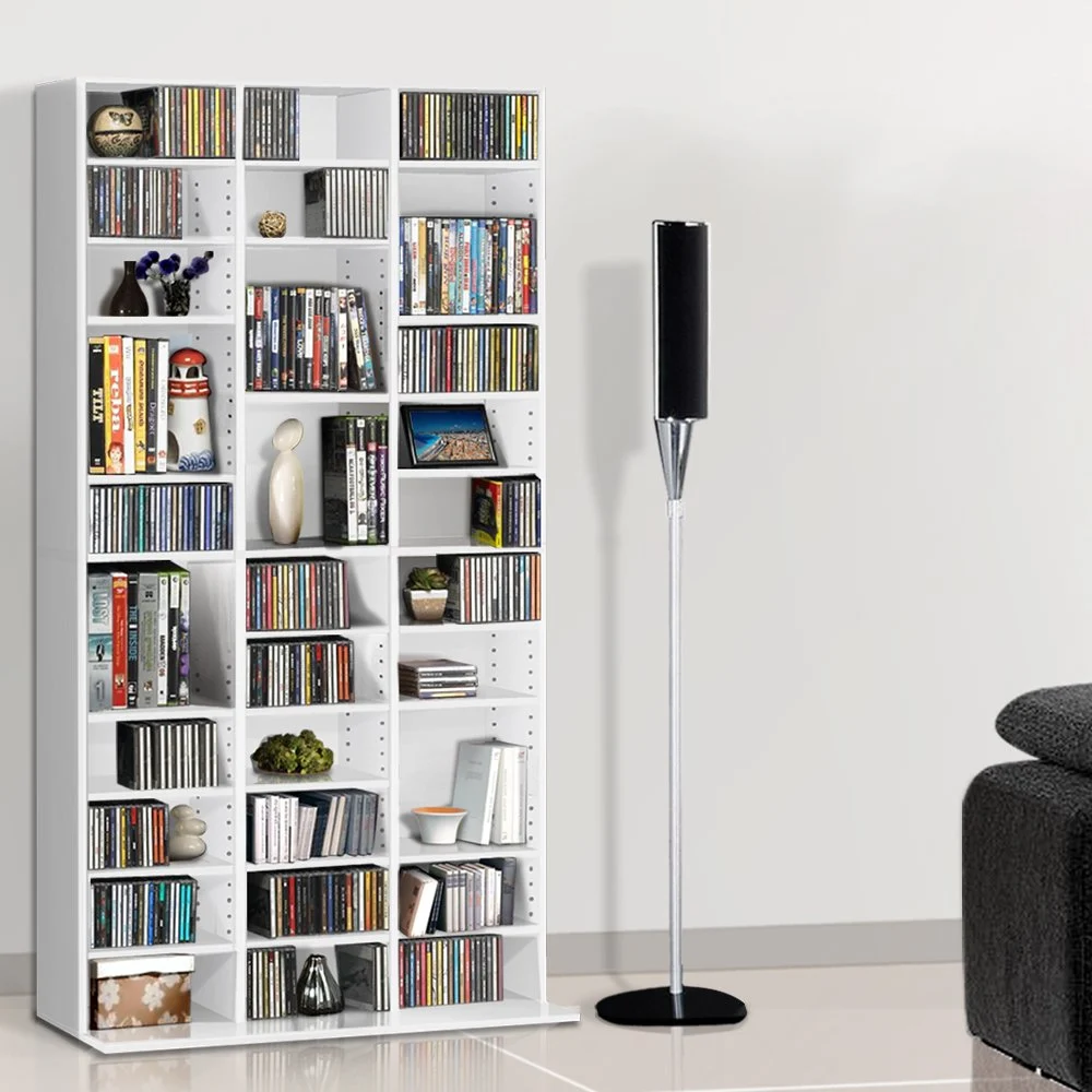 Artiss BERT Bookshelf CD Storage Rack – White
