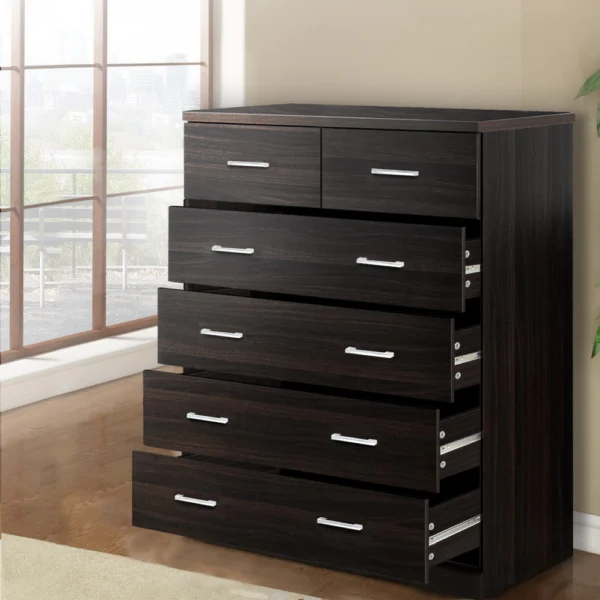 Artiss ANDES Chest of 6 Drawers – Walnut