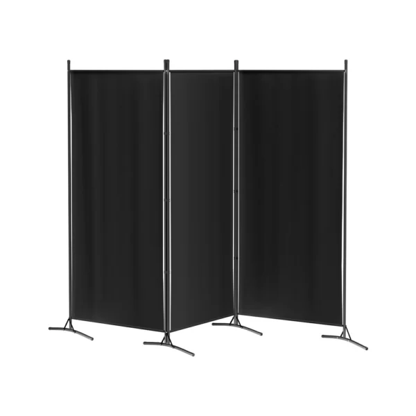 Artiss 3 Panel Room Divider Screen 260x180 cm Fabric – Black