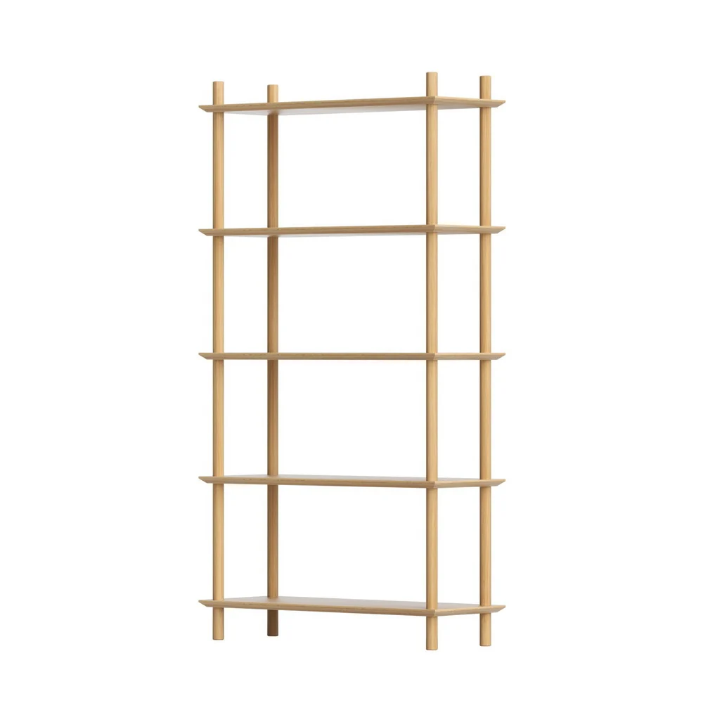 Artiss Bookshelf 5 Tiers Bookcase Display Shelves Wooden Storage Stand Rack – Pine