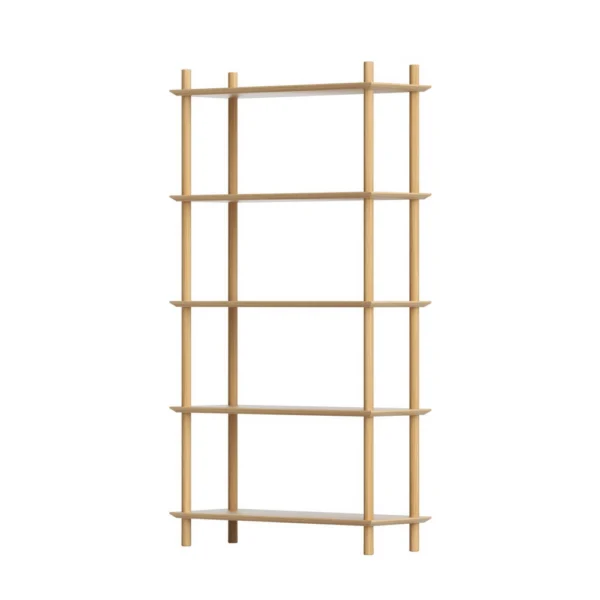 Artiss Bookshelf 5 Tiers Bookcase Display Shelves Wooden Storage Stand Rack – Pine