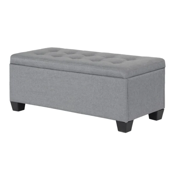 Artiss Storage Ottoman Blanket Box 97 cm Linen – Grey