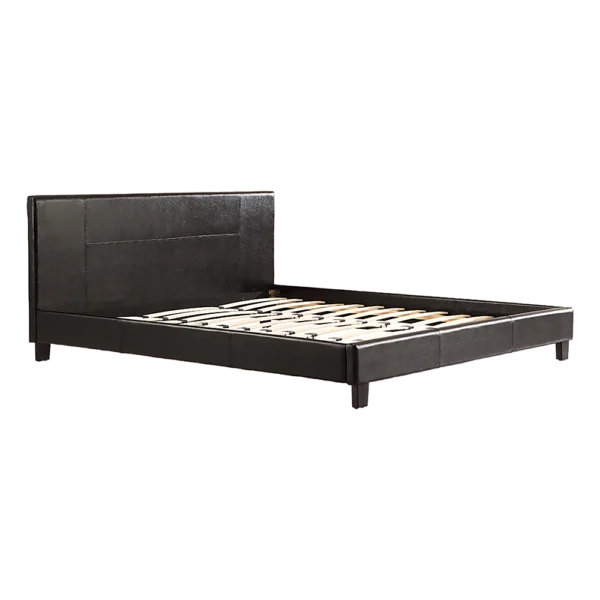 King PU Leather Bed Frame – Brown