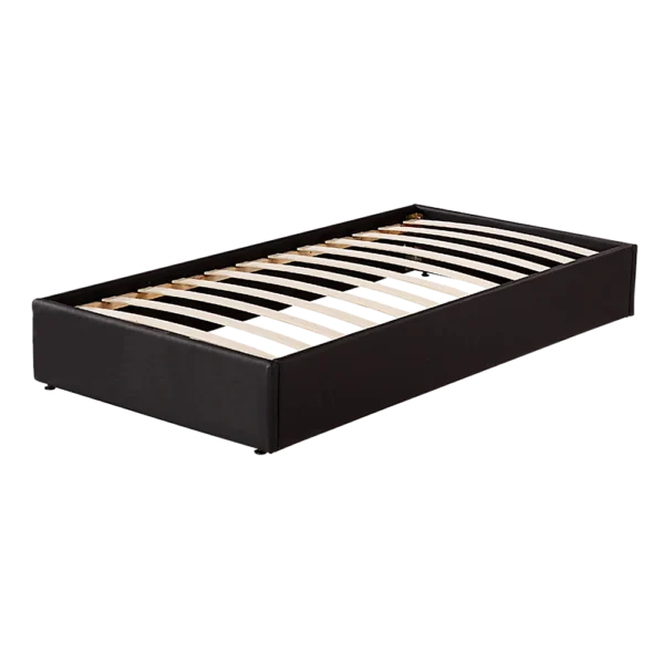 PU Leather Single Bed Ensemble Frame