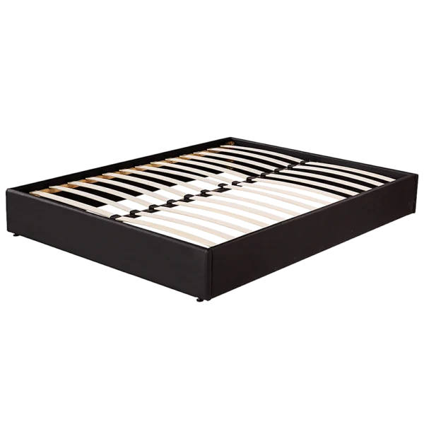 PU Leather Double Bed Ensemble Frame