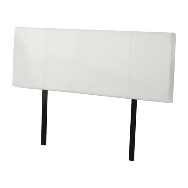 PU Leather Queen Bed Headboard Bedhead – White