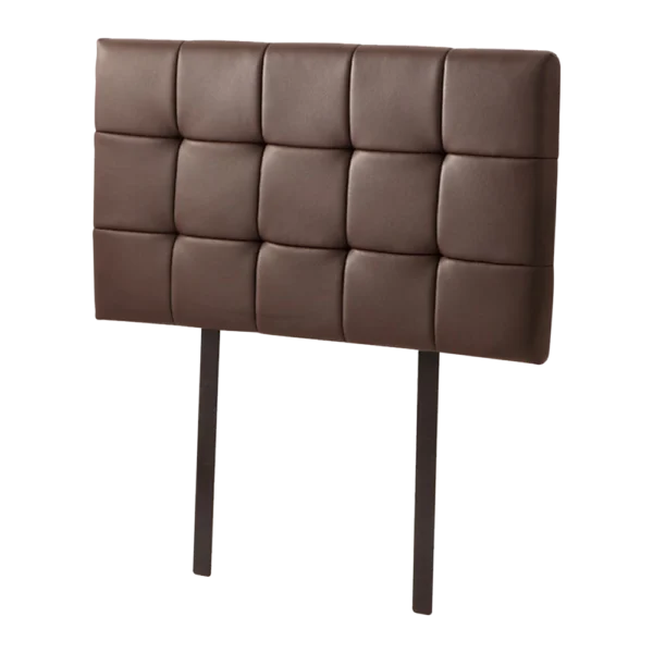 PU Leather Single Bed Deluxe Headboard Bedhead – Brown