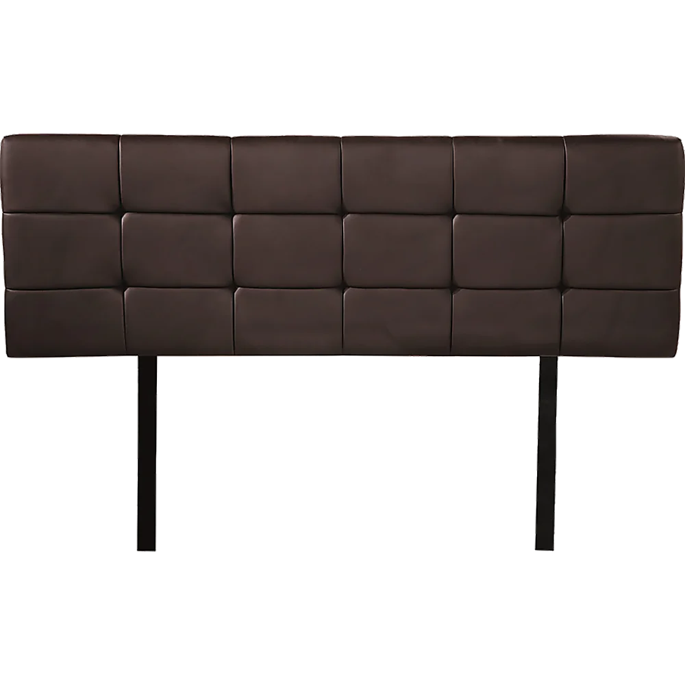 PU Leather Double Bed Deluxe Headboard Bedhead – Brown