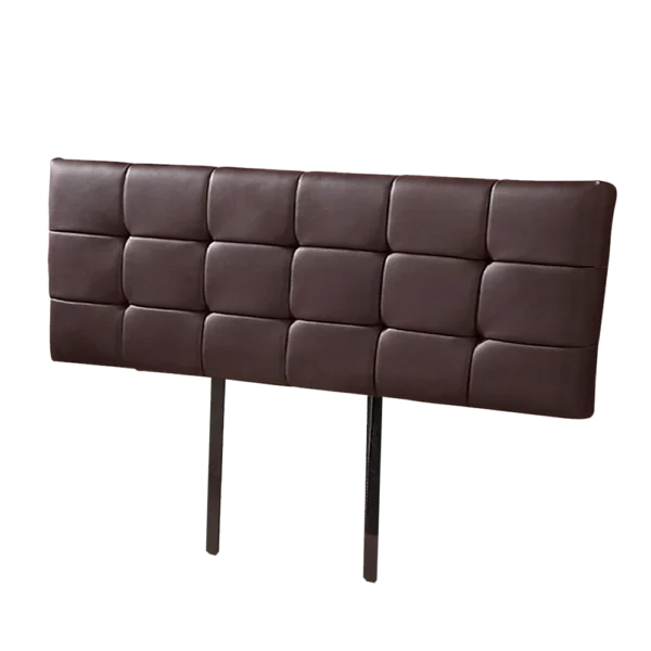 PU Leather King Bed Deluxe Headboard Bedhead – Brown