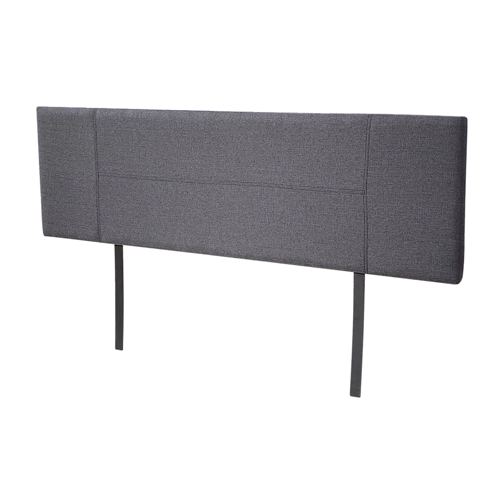 Linen Fabric King Bed Headboard Bedhead – Grey