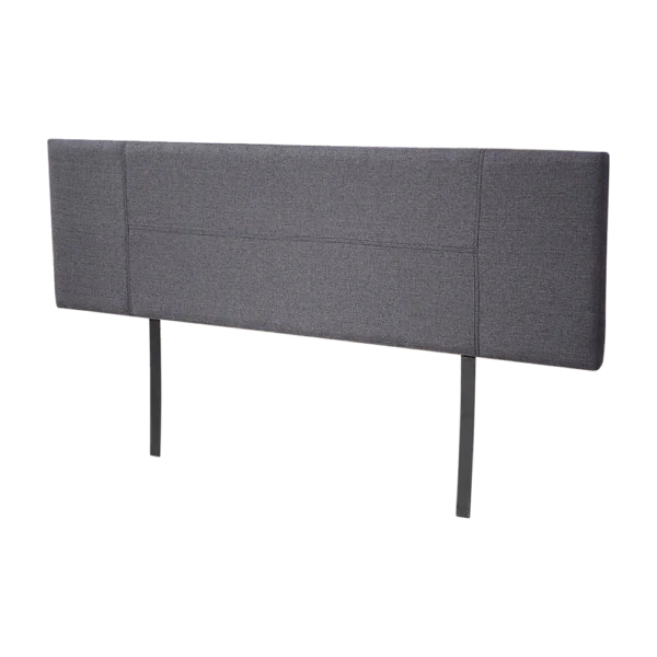 Linen Fabric King Bed Headboard Bedhead – Grey