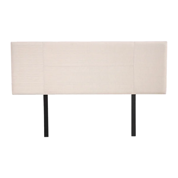 Linen Fabric Queen Bed Headboard Bedhead – Beige