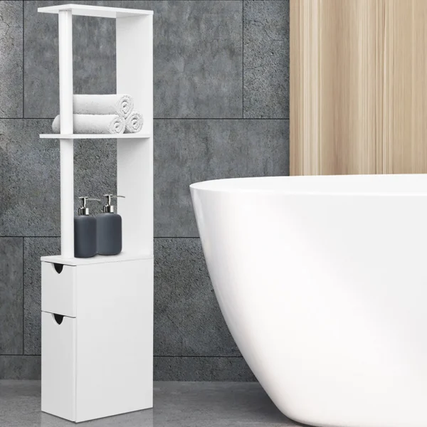 Artiss Bathroom Cabinet Storage 118 cm Shelf – White