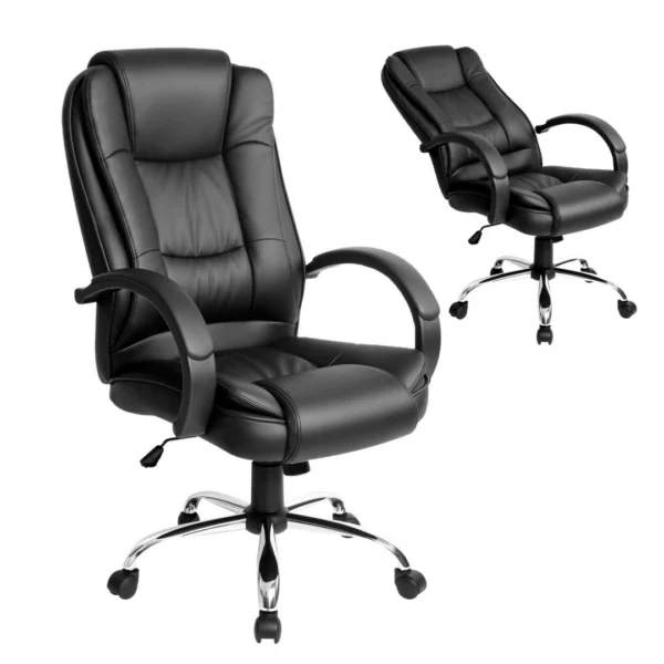 Artiss Executive Office Chair PU Leather Tilt – Black