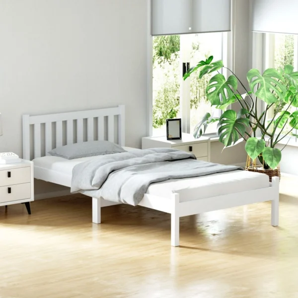 Artiss SOFIE King Single Wooden Bed Frame – White