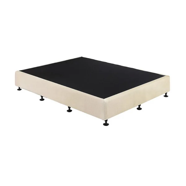 Palermo King Single Ensemble Bed Base Platinum Natural Sand Linen Fabric