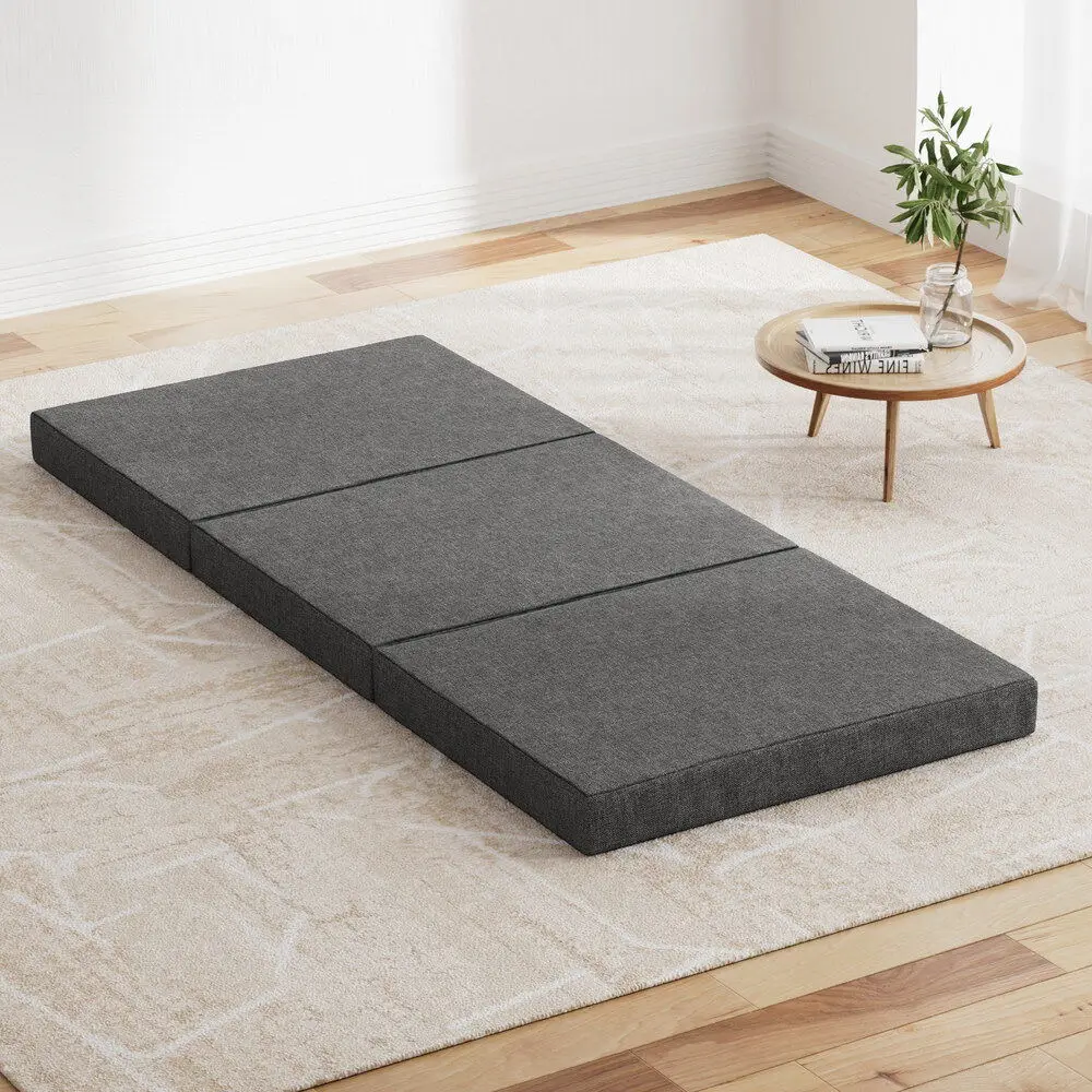Giselle Bedding Foldable Mattress Folding Foam Bed Single – Grey