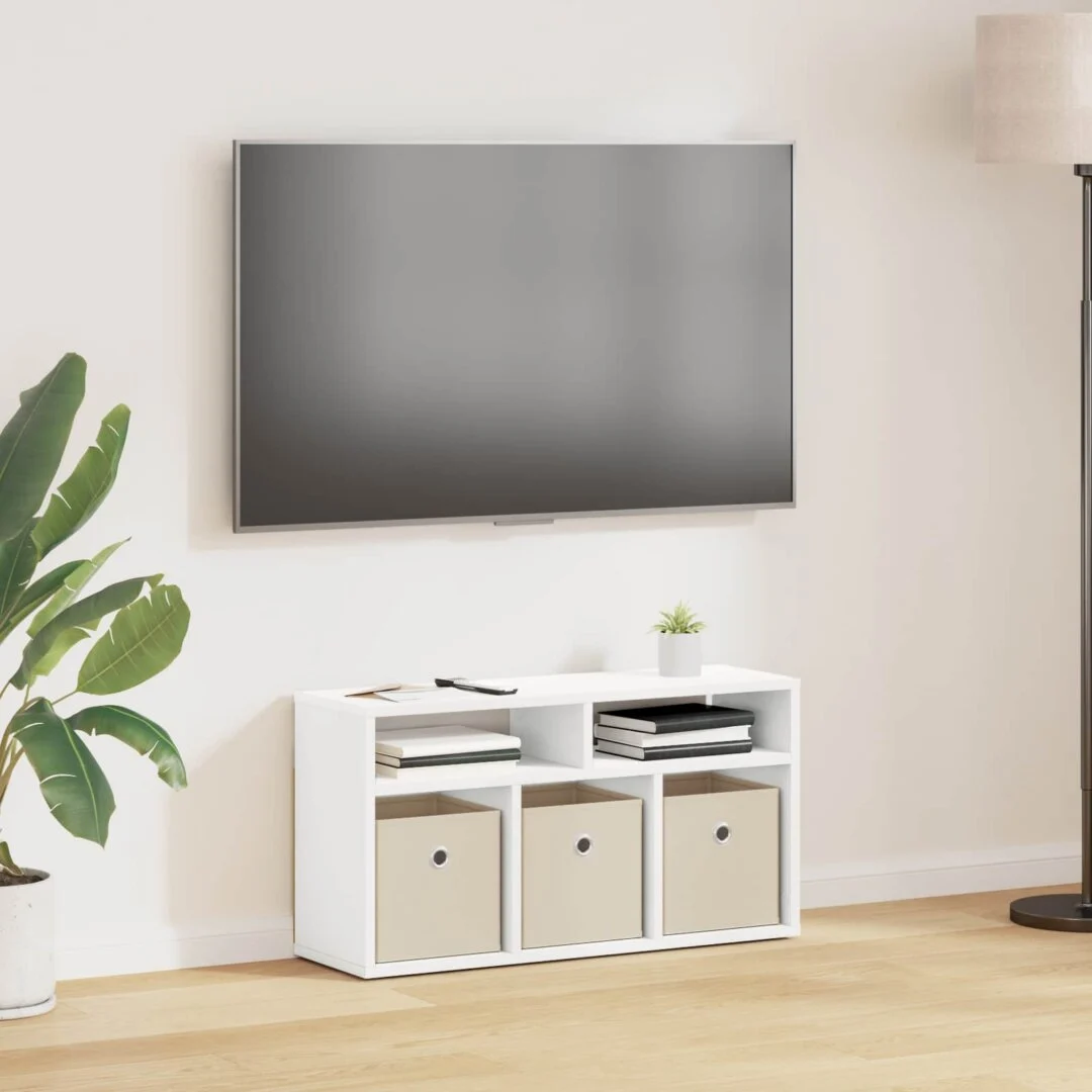 vidaXL Lowboard with Drawer White 72 x 22.5 x 38 cm