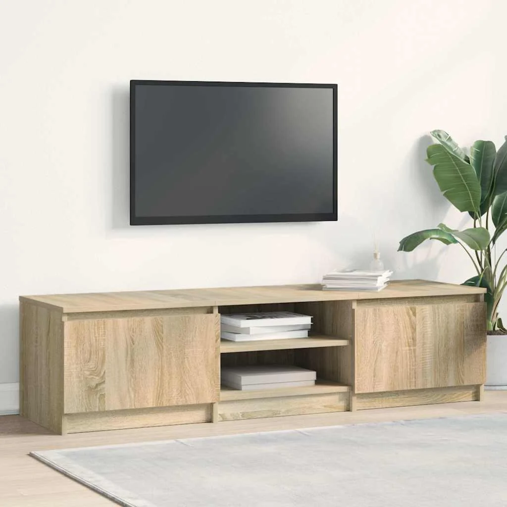 vidaXL TV Cabinet Sonoma Oak 140x40x35.5 cm Engineered Wood