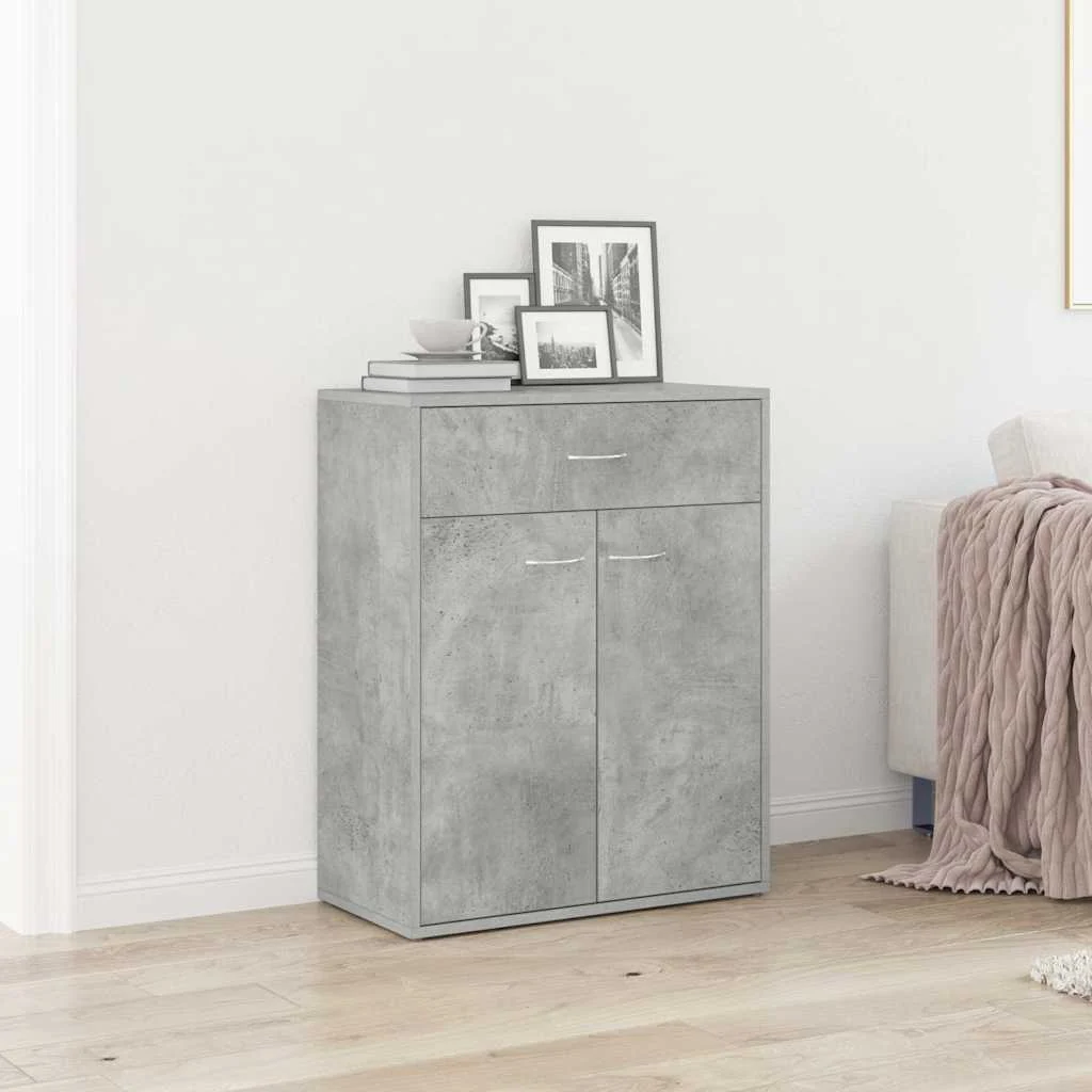 vidaXL Sideboard Concrete Grey 60x30x75 cm Engineered Wood