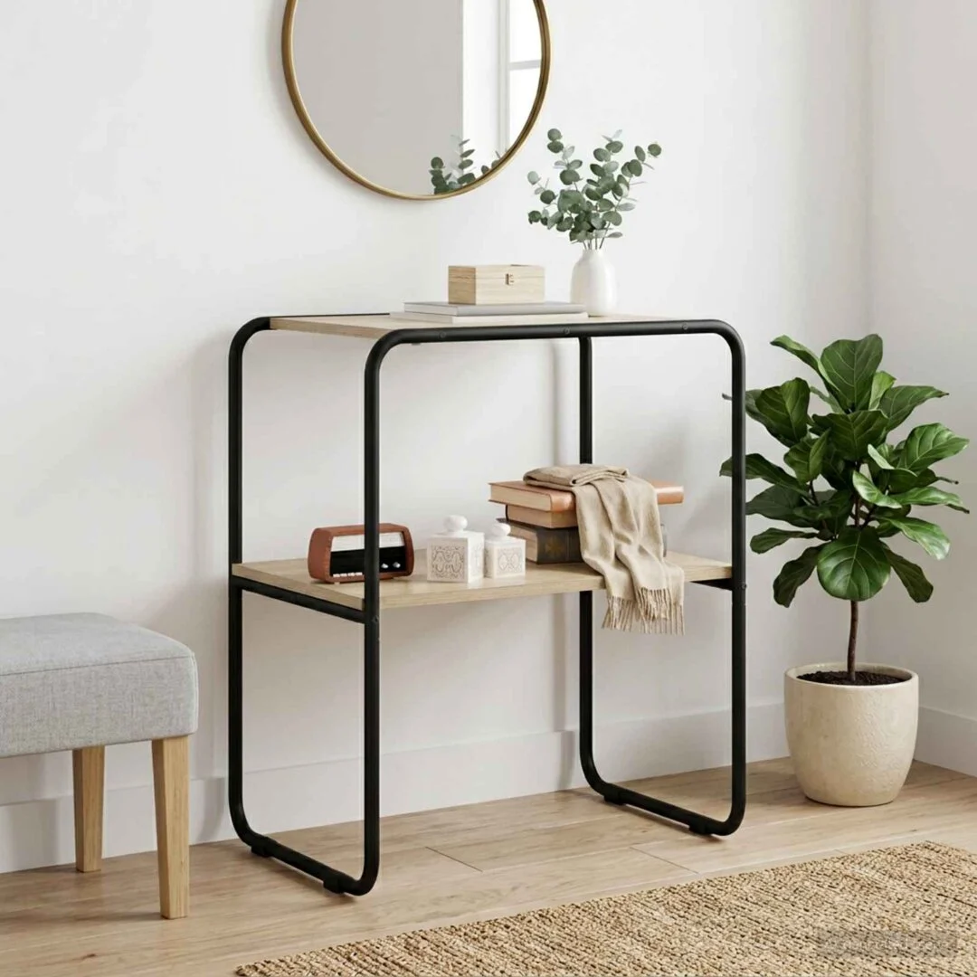 vidaXL Console Table Sonoma Oak 80 x 42.5 x 70 cm Engineered Wood