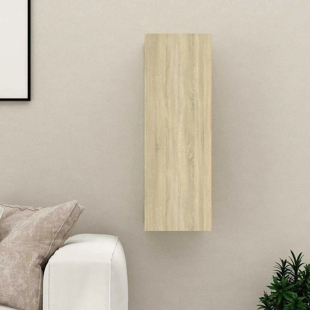 vidaXL TV Cabinet Sonoma Oak 30.5x30x90 cm Engineered Wood