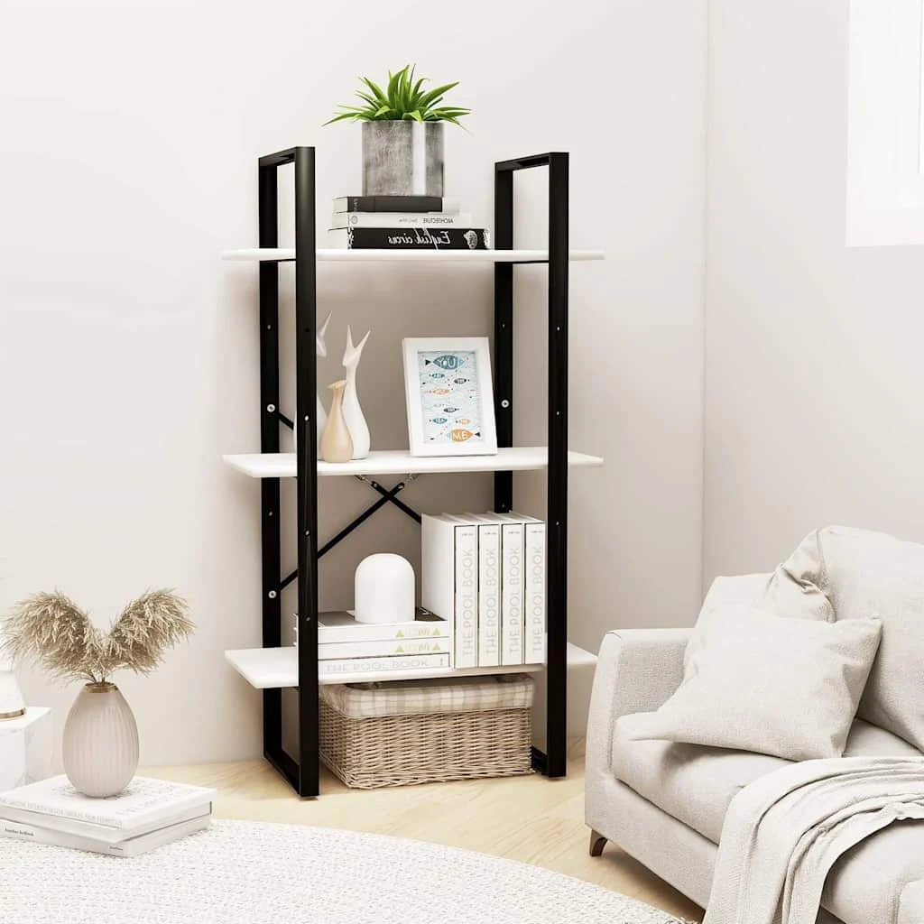 vidaXL Storage Shelf White 60x30x105 cm Solid Pine Wood