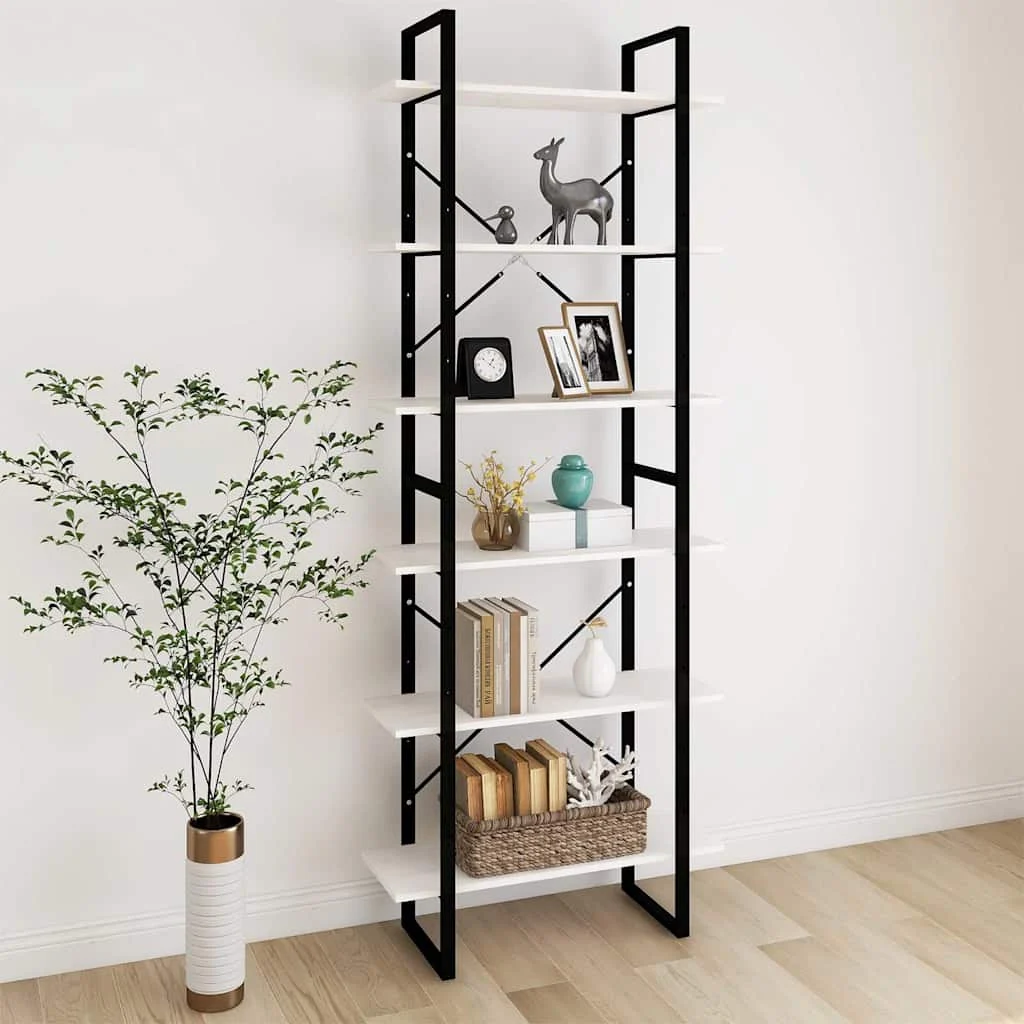 vidaXL High Cabinet White 80x30x210 cm Solid Pine Wood